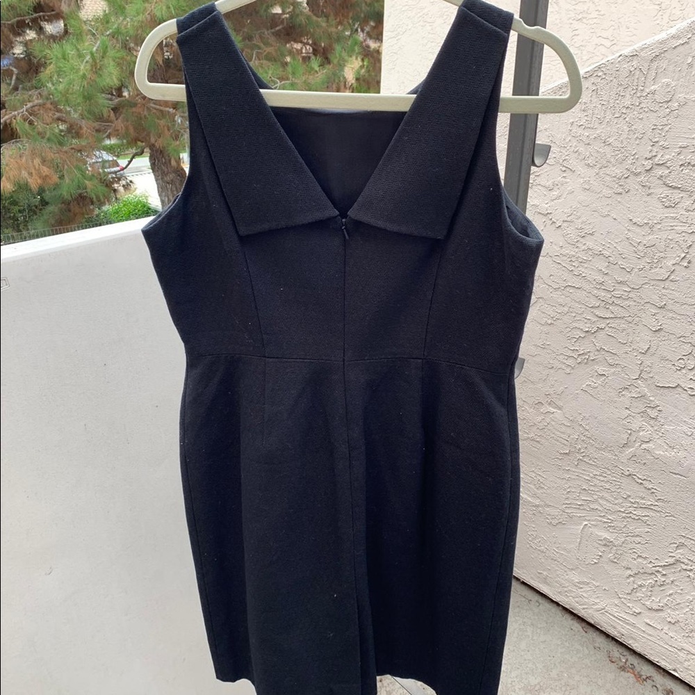 Brooks Brothers Dark Navy Wool Sleeveless Dress
